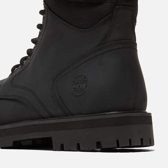 TIMBERLAND MEN\'S 9.5 BRITTON ROAD MID LACE UP WATERPROOF FULL GRAIN BOOT BLK NIB